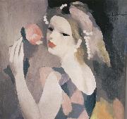 Marie Laurencin Female and rose oil painting reproduction